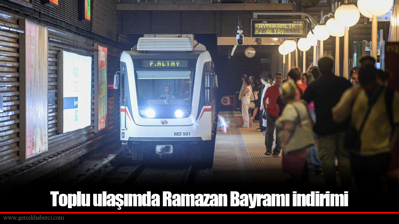 Toplu ulaşımda Ramazan Bayramı indirimi