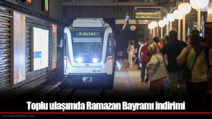 Toplu ulaşımda Ramazan Bayramı indirimi