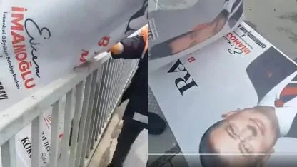 Trabzon'da İmamoğlu'nun bayram kutlaması afişlerine 'KGM' engeli: Siyasi tahammülsüzlüğün göstergesi