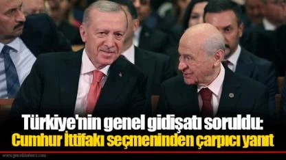 Türkiye'nin genel gidişatı soruldu: Cumhur İttifakı seçmeninden çarpıcı yanıt