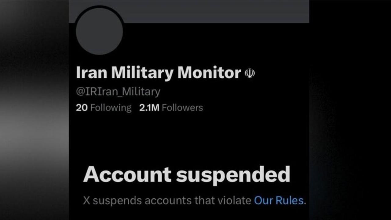 X’ten İran hesabına erişim engeli: İran Askeri Medyası hesabı askıya alındı