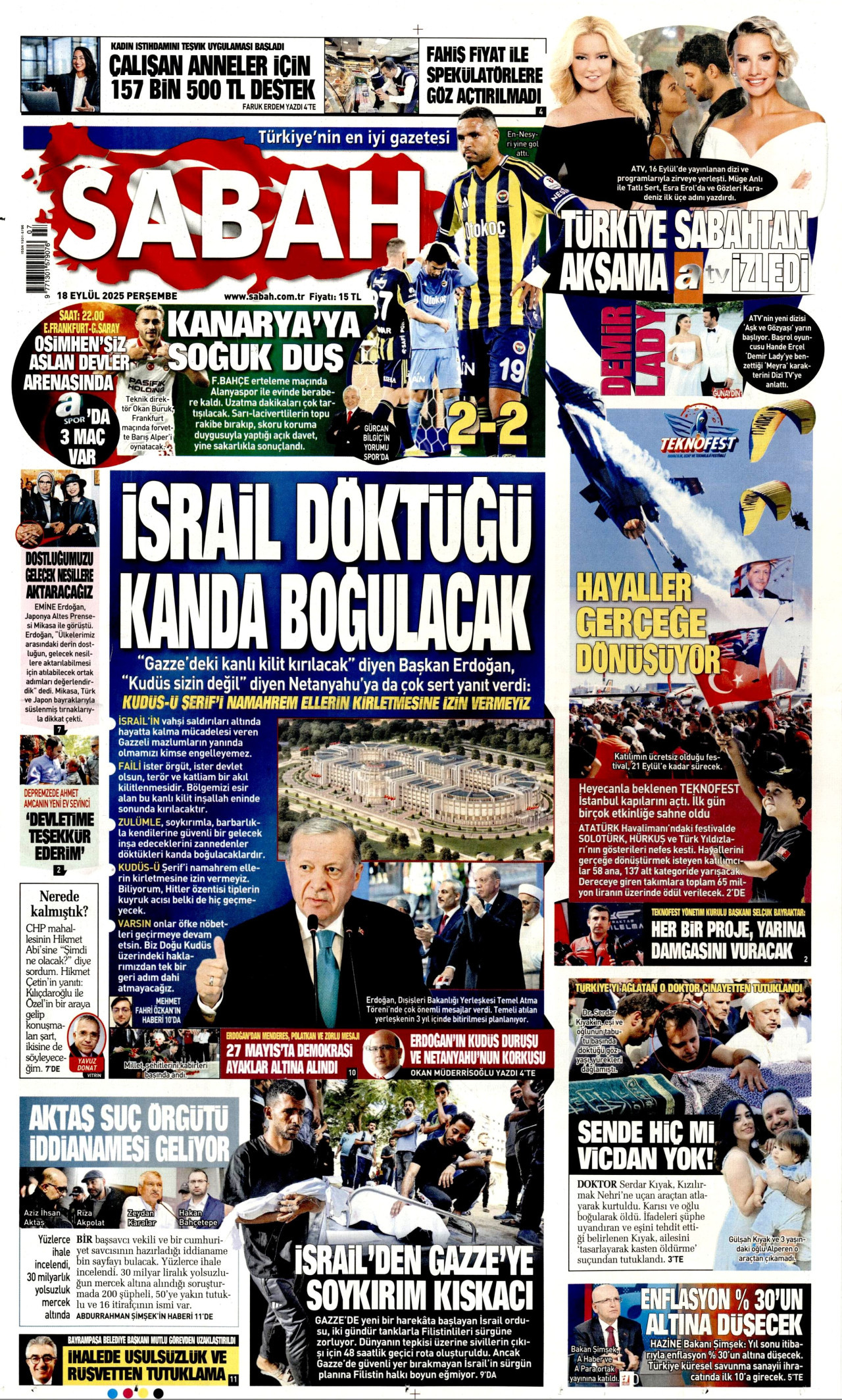 SABAH Gazete Manşeti