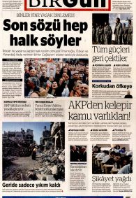 BİRGÜN Gazete Manşeti