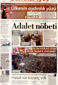 CUMHURİYET Gazete Manşeti