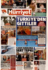 HÜRRİYET Gazete Manşeti