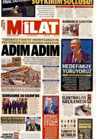 MİLAT Gazete Manşeti