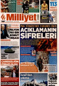MİLLİYET Gazete Manşeti