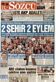 SÖZCÜ Gazete Manşeti
