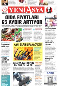YENİ ASYA Gazete Manşeti