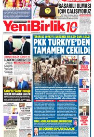 YENİBİRLİK Gazete Manşeti