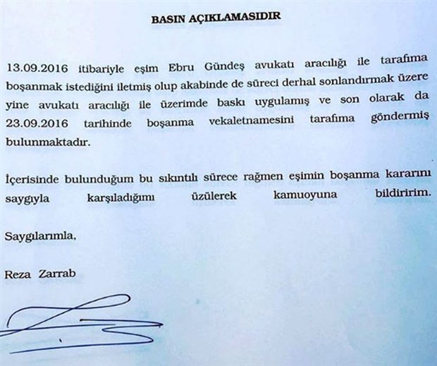 Ebru Gündeş ile Rıza Sarraf Boşanıyor