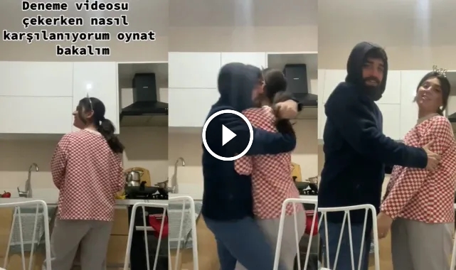 Genç çiftin eğlenceli anları gündem oldu