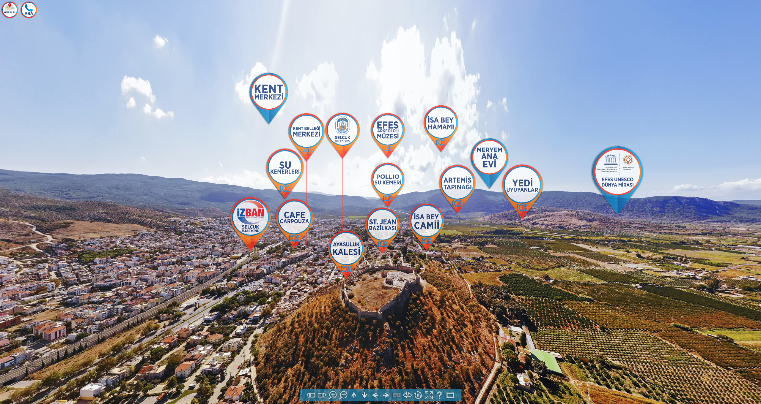 EFES SELÇUK 360° SANAL TUR İLE TURİZMDE YENİ BİR DÖNEM BAŞLIYOR