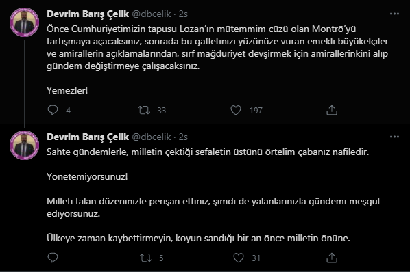 CHP PM Üyesi Devrim Barış Çelik: Yemezler