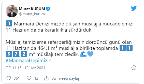 Bakan Kurum: 