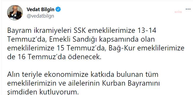 Bayram ikramiyelerinin ödeneceği tarih belli oldu