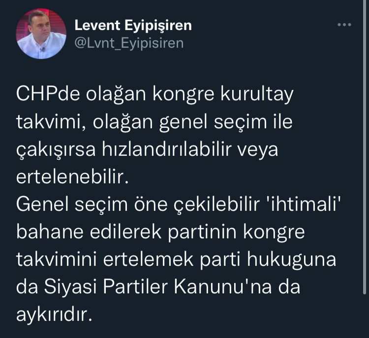 CHP PM Eski Üyesi Eypişiren’den kurultay kararına tepki