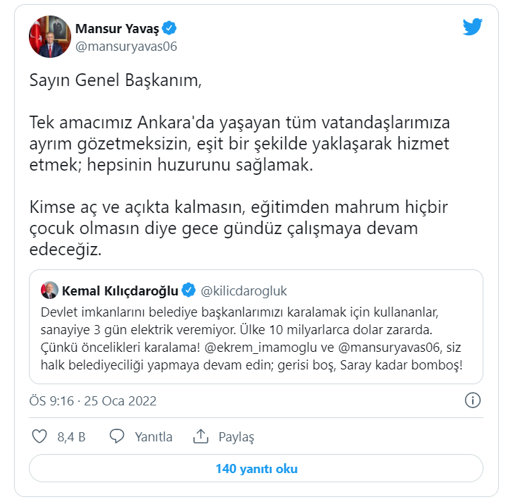 Kılıçdaroğlu'ndan İmamoğlu ve Yavaş'a: Siz halk belediyeciliği yapmaya devam edin, gerisi boş