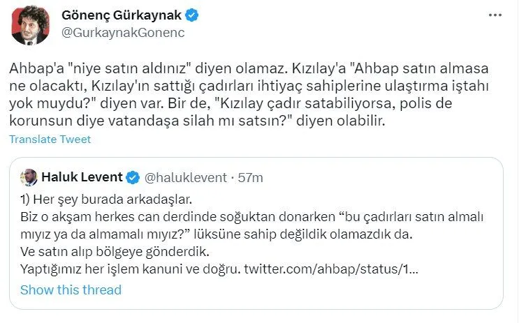 Kızılay'ın çadır satması gündem: 'Neden bağış alıyorlar o zaman?'