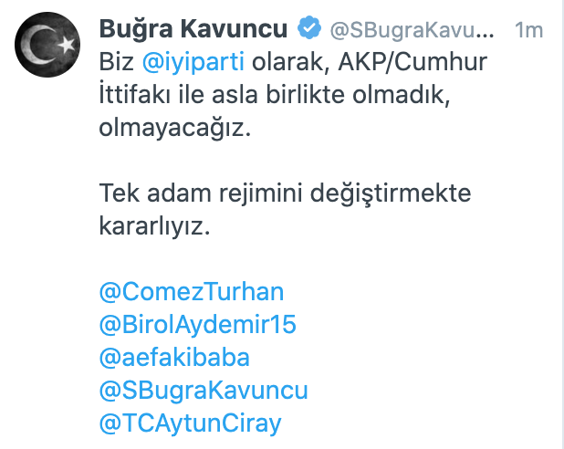 İYİ Partililer: AKP/Cumhur İttifakı ile asla birlikte olmadık, olmayacağız