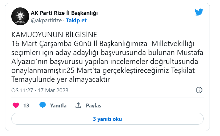 Kadınlara bıçak çekmesiyle gündem olmuştu: AK Parti, Mustafa Alyazıcı'nın adaylığını onaylamadı