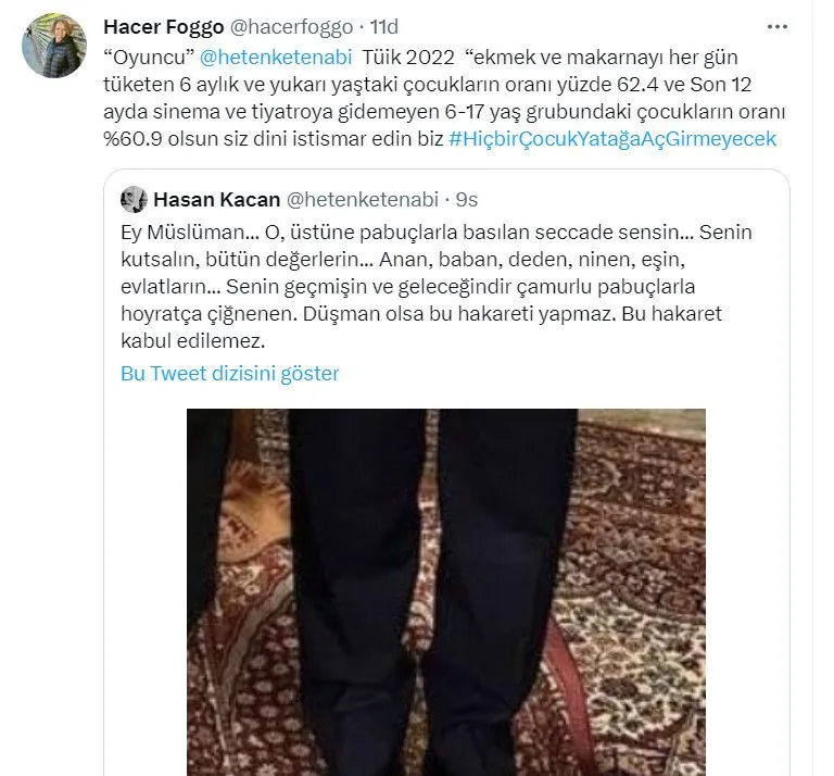 Hasan Kaçan'a 'seccade' tepkisi: İmar affının reklam yüzü sahalara dönmüş