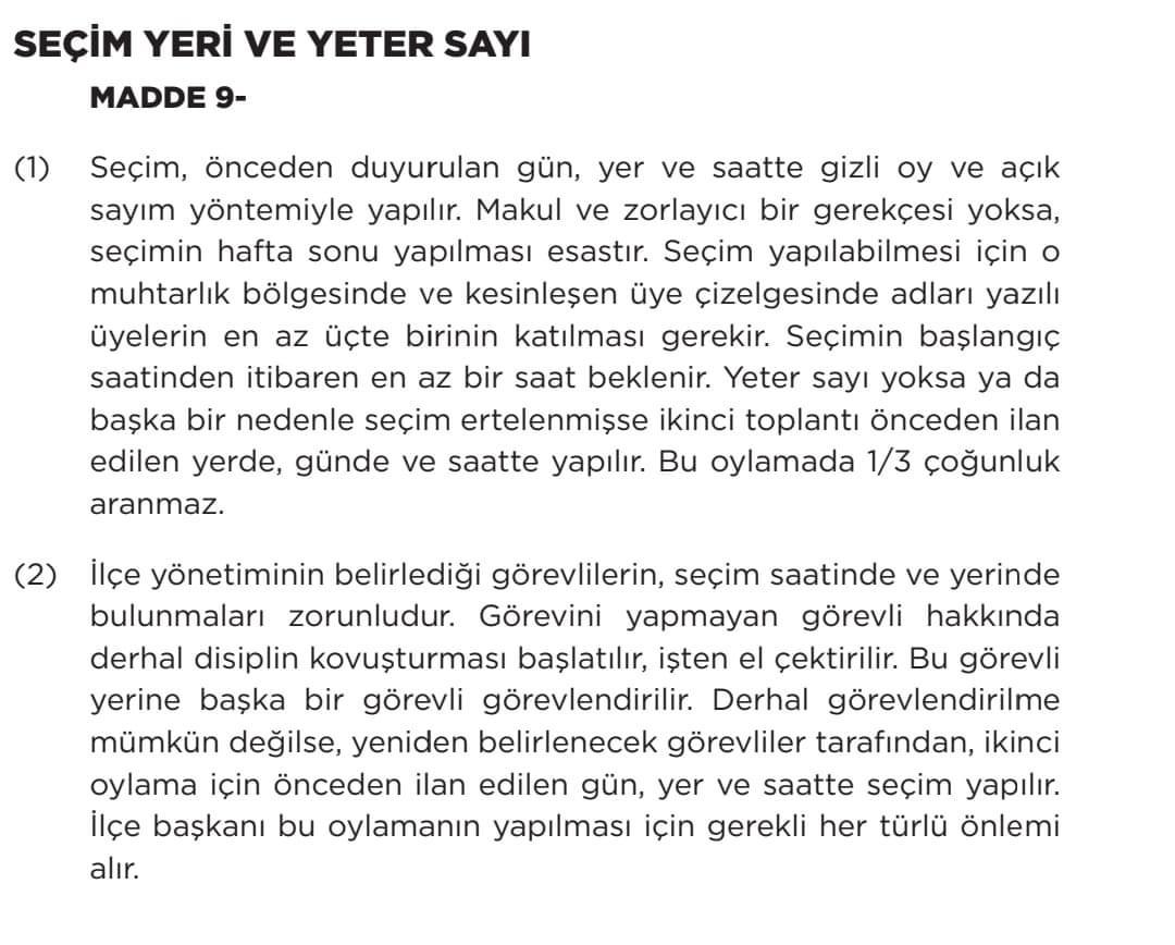 Mavişehir mahallesinde bir acayip seçim