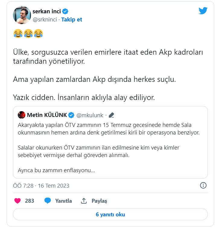 AK Partili Külünk, Erdoğan'ın imzaladığı ÖTV zammına isyan etti: 