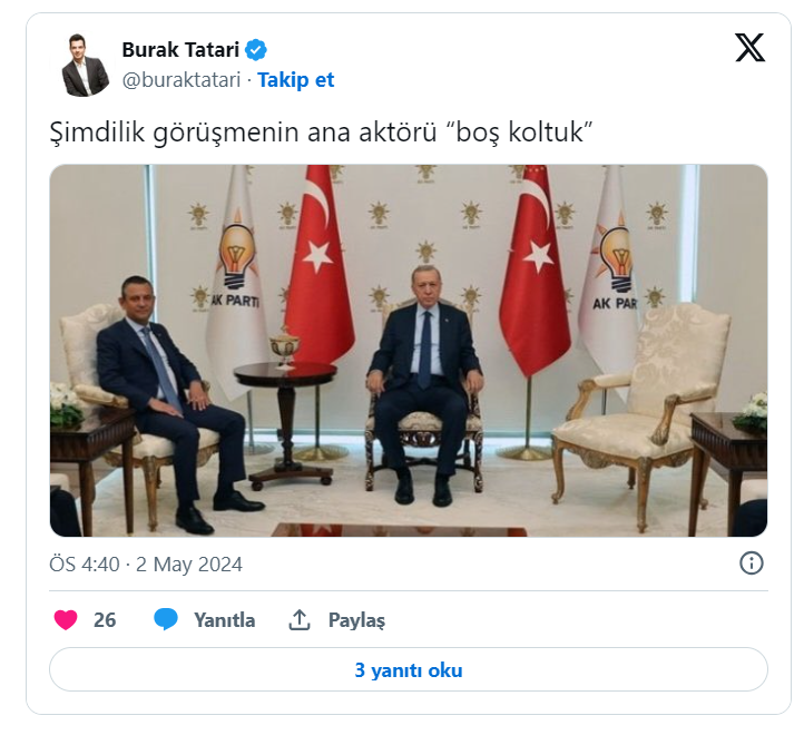 Kritik görüşmede ‘boş koltuk’ tartışması: Erdoğan hangi mesajı vermek istedi?