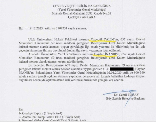İddialara yanıt belge Soyer dönemindeki skandalı ortaya çıkardı