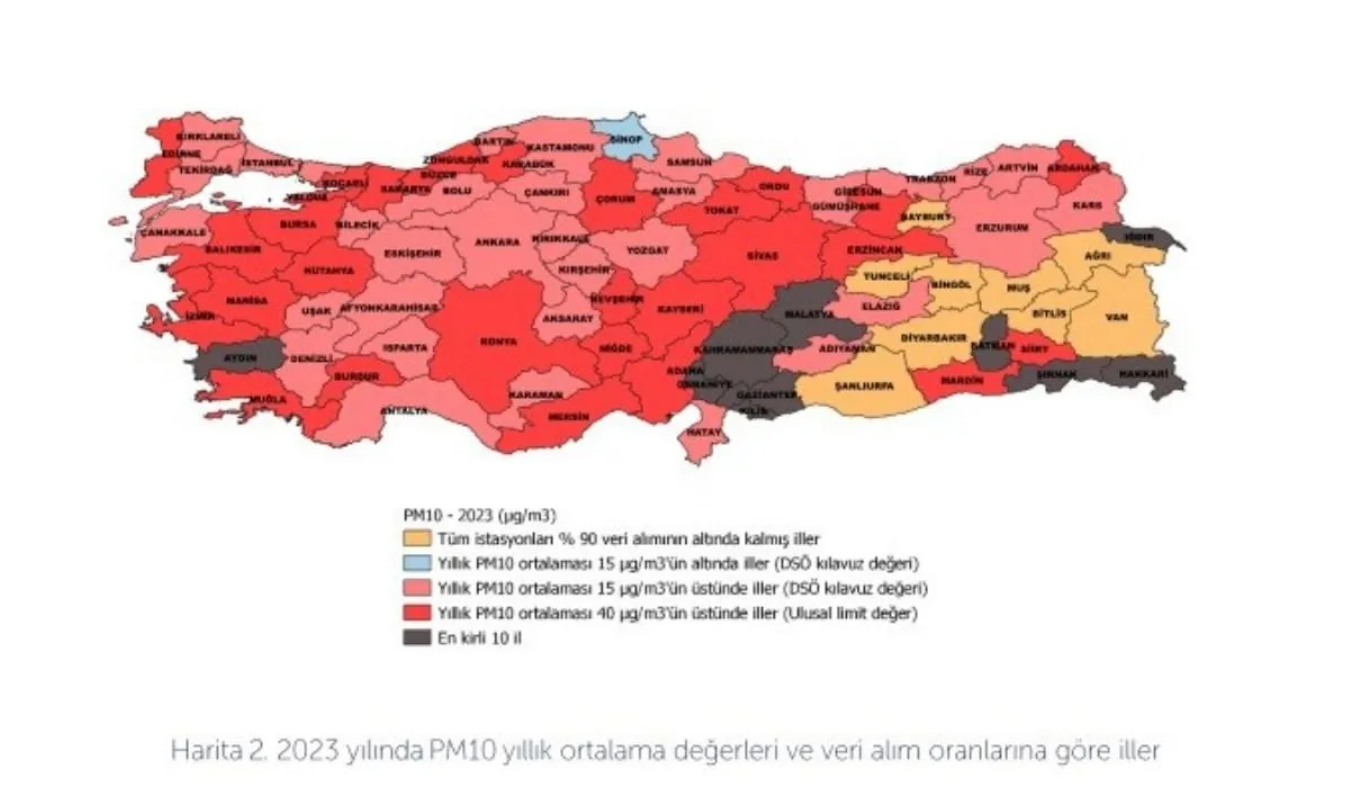 Türkiye'nin havası temiz tek şehri belli oldu