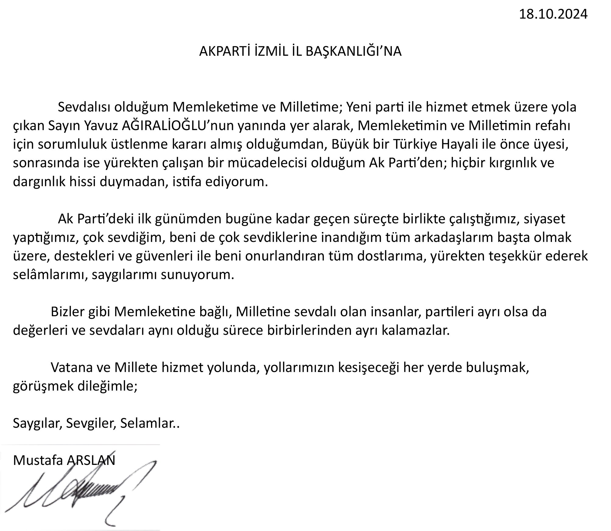 Belediye Başkan adayıydı, AK Parti'den istifa edip Ağıralioğlu'nun partisine geçeceğini açıkladı
