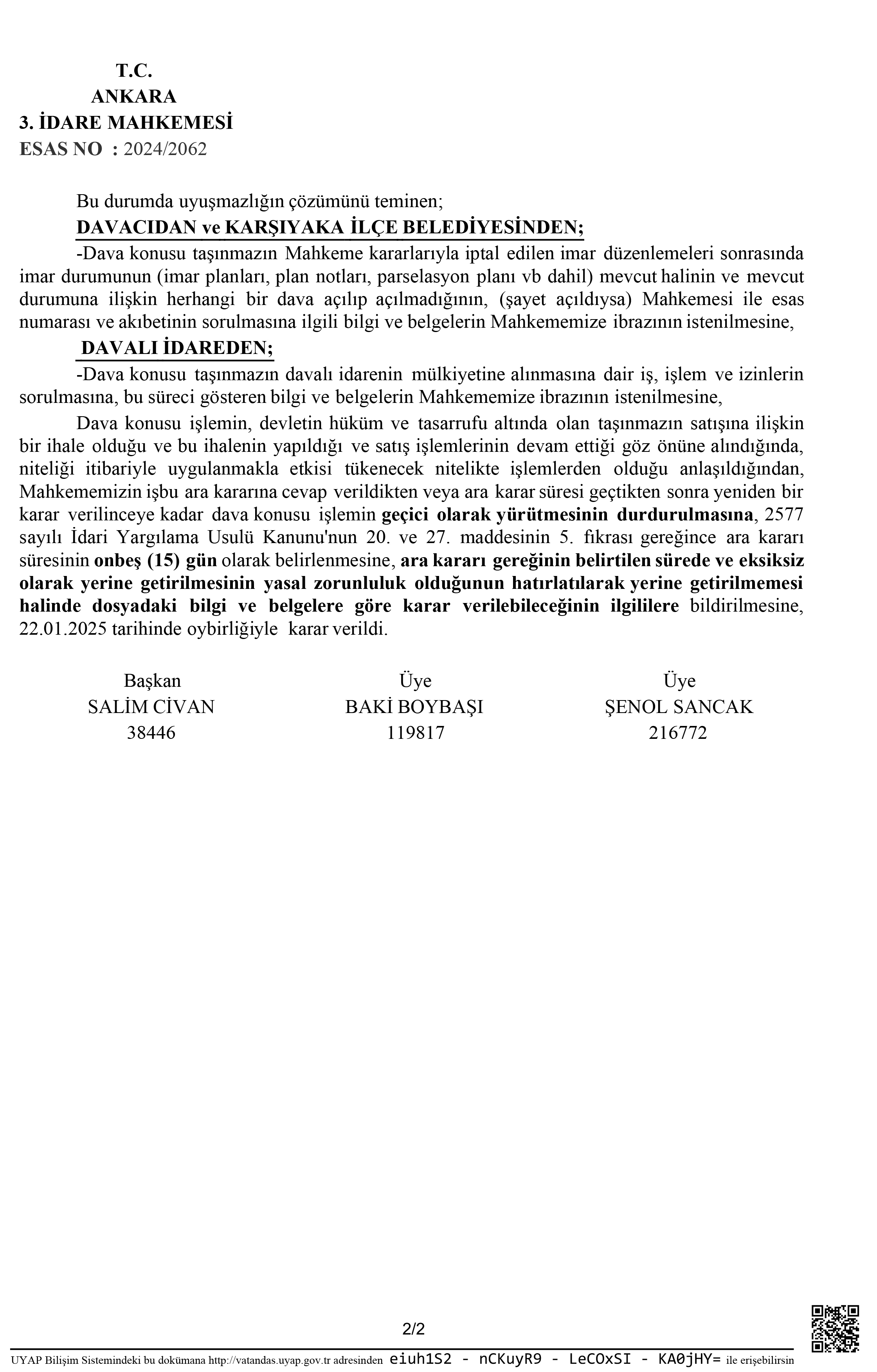 İzmir Büyükşehir Belediyesi'nin açtığı davada yürütmeyi durdurma kararı çıktı