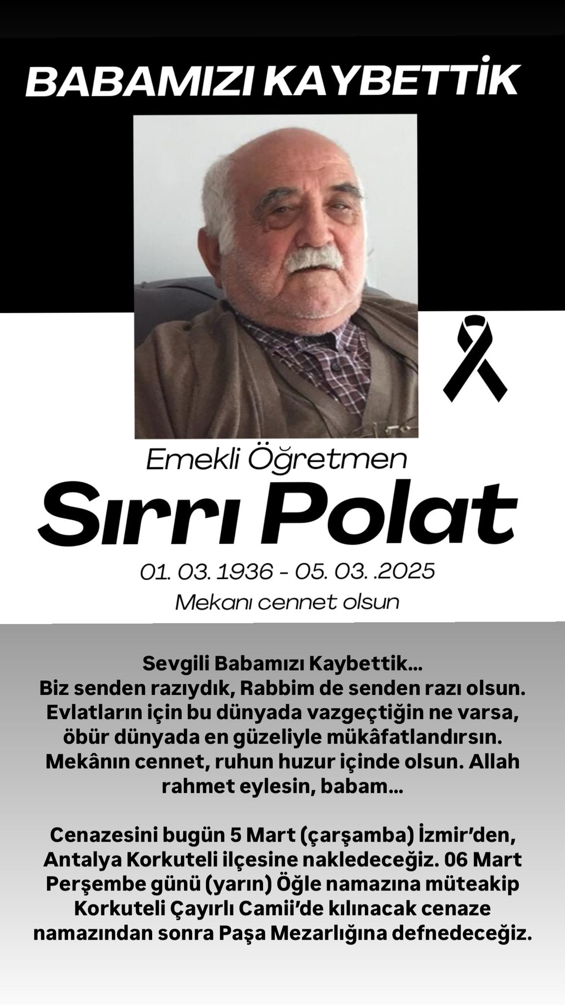 Abdullah Polat'ın acı günü..