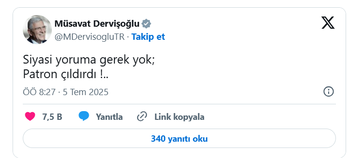 İYİ Parti lideri Dervişoğlu'ndan 'CHP' operasyonlarına ilk tepki: 'Patron çıldırdı!'