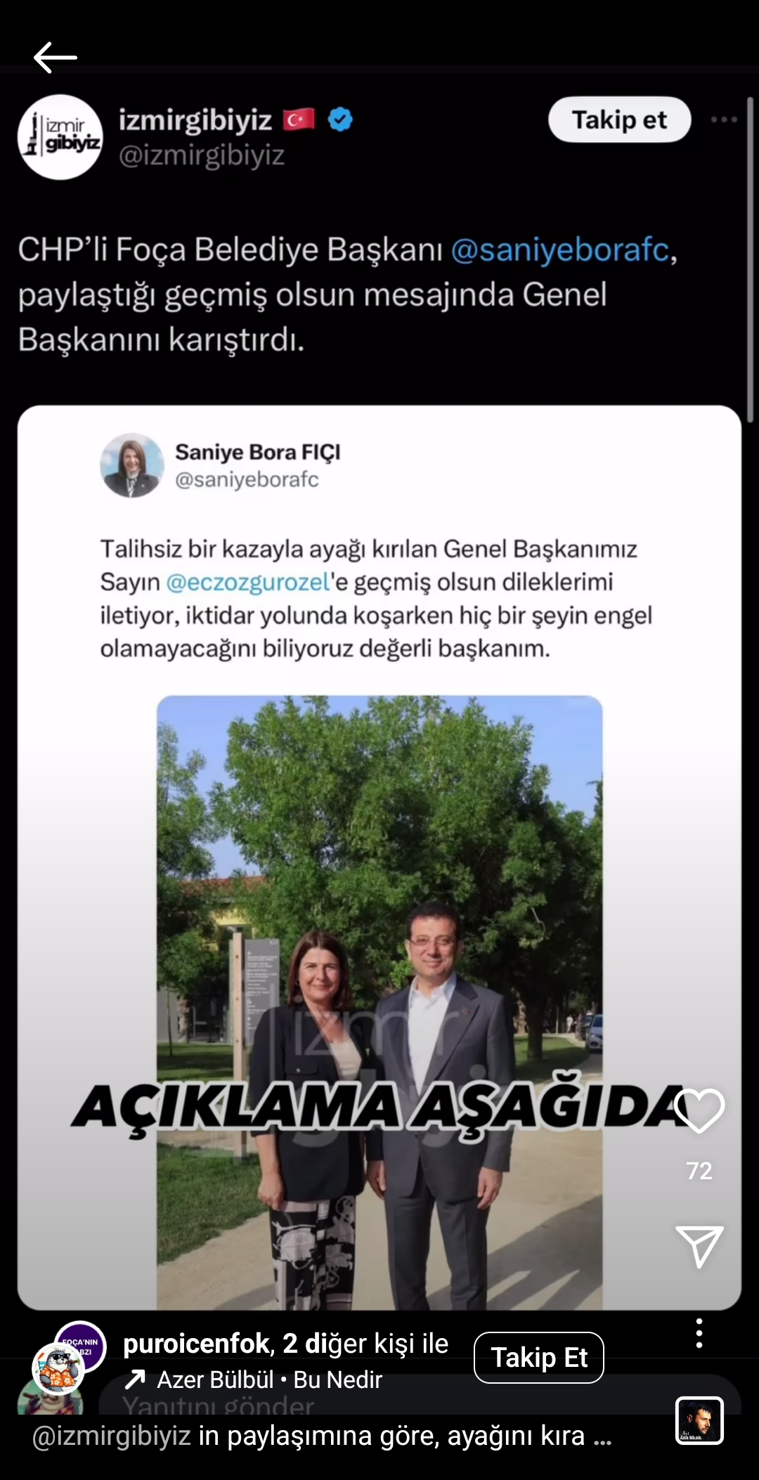 Foça Belediye Başkanı CHP'nin genel başkanını karıştırdı 1