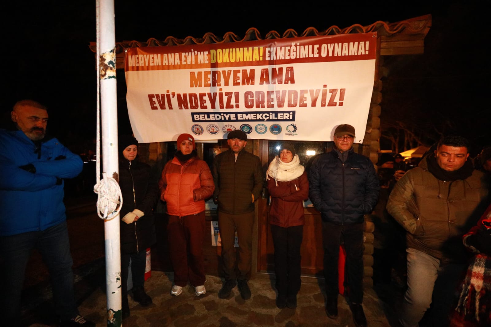 Efes Selçuk Meryem Ana Evi Direnişi'ne şafak operasyonu;  Başkan Sengel Direnişini Sürdürüyor 2