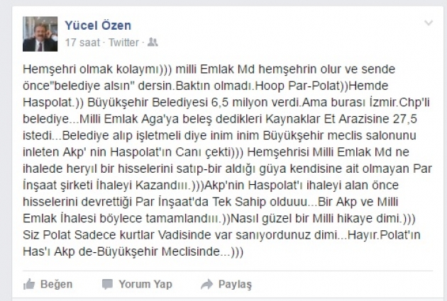 ÖZEN'DEN BİR ÇARPICI İDDİA DAHA! 1