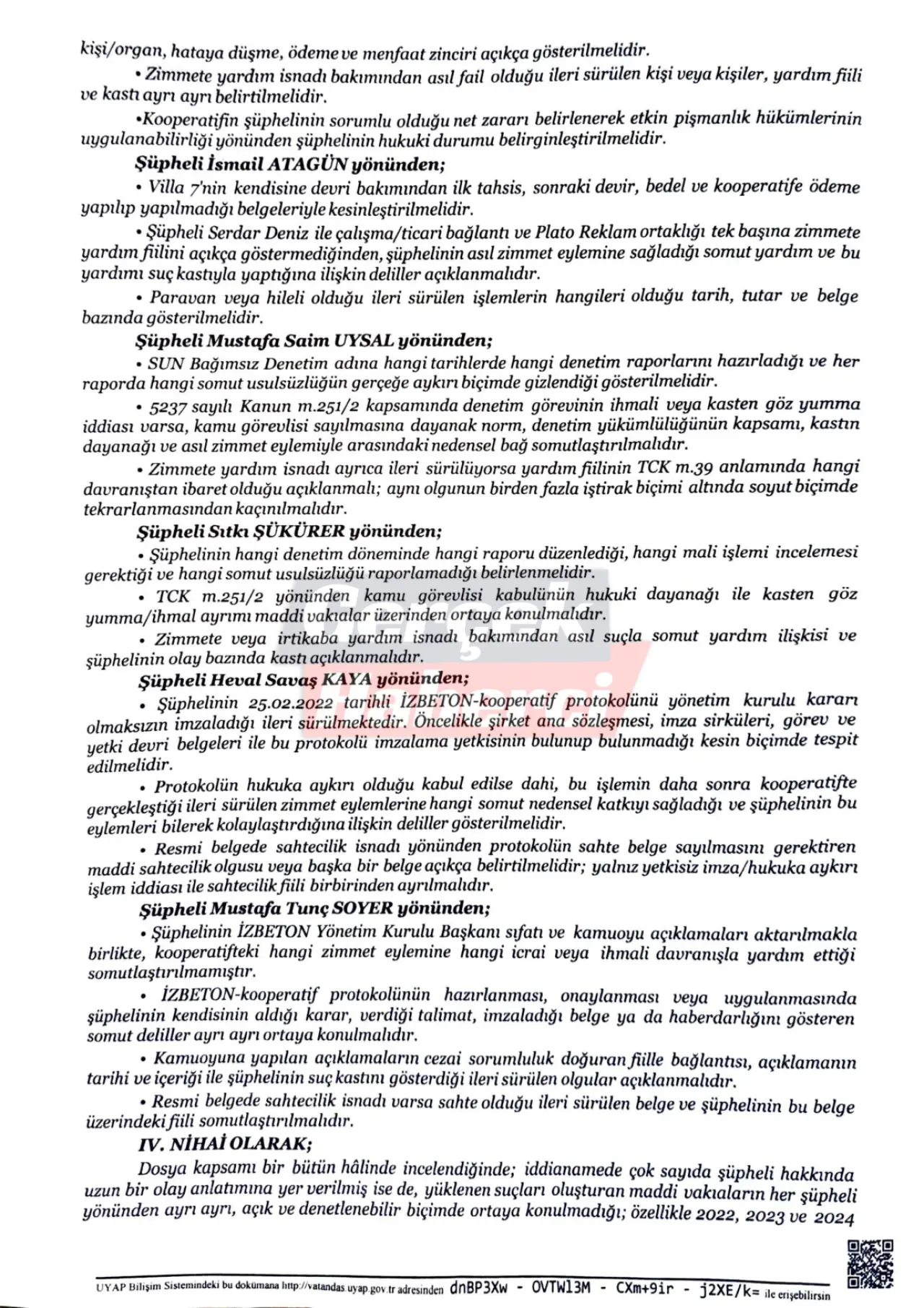 Gaziemir Kooperatif soruşturmasında iddianame iade edildi: Mahkeme eksikleri tek tek sıraladı 6