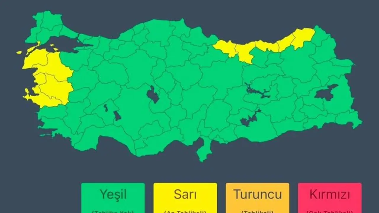 Kuvvetli Yağış ve Fırtına Uyarısı